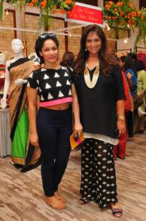 Masaba Gupta with Sharmilla Khanna at Araaish Trousseau - a fund raising exhibition