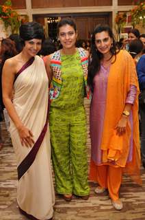 Mandira Bedi, Kajol and Mana Shetty at Araaish Trousseau - a fund raising exhibition