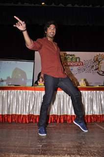 Shahid Kapoor performs during the launch of Times Green Ganesha Campaign