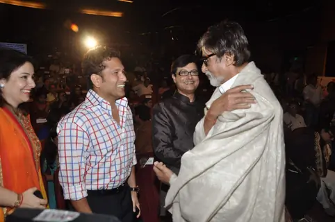 Amitabh Bachchan and Sachin Tendulkar share a conversation