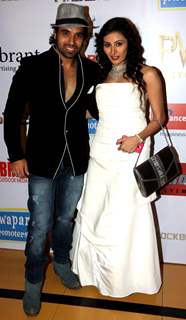 Mohit & Urvashi at the Premier of Hollywood film Riddick