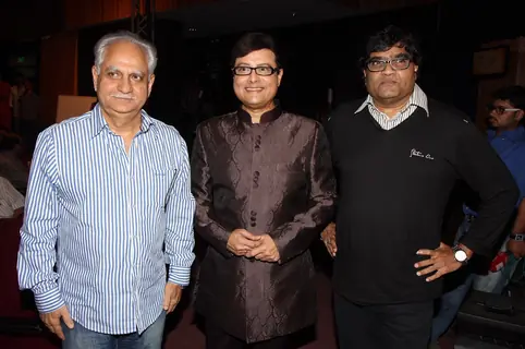 Ramesh Sippy, Sachin Pilgaokar and Ashok Saraf at the event