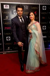 Manish Paul and Elli Avram at the red carpet od SAIFTA