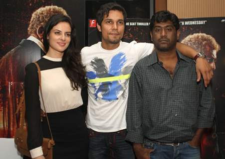 Elena Kazan, Randeep Hooda and Ahisor Soloman at the Press meet for the movie John Day