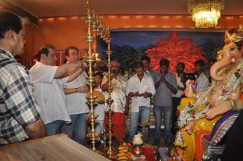 Randhir Kapoor and Rajiv Kapoor celebrate Ganesh Chaturti