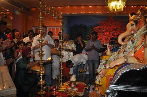 Chef Jolly performs an aarti for Lord Ganesha