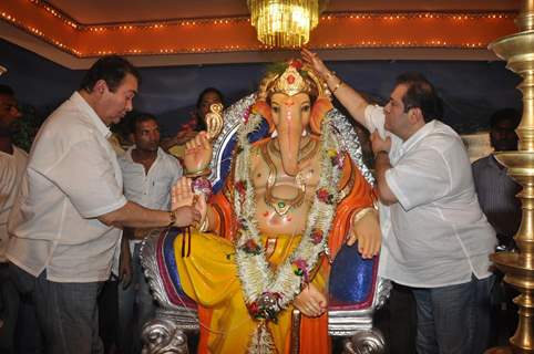 Randhir Kapoor and Rajiv Kapoor celebrate Ganesh Chaturti