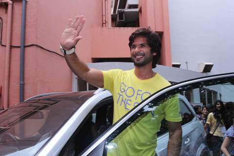 Shahid Kapoor arrives at Kaleidoscope 2013