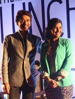 Irrfan Khan and Nimrat Kaur at the Lunchbox press meet