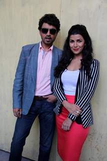 Irrfan Khan and Nimrat Kaur at the Lunchbox press meet