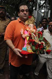 Rajiv Kapoor at RK studios Ganapti Visarjan