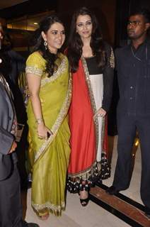 Shaina N.C and Aishwarya Rai Bachchan at the Giants International Annual Awards