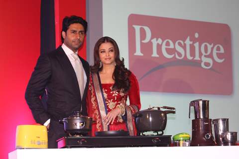 Aishwarya Rai Bachchan with Abhishek Bachchan at the event
