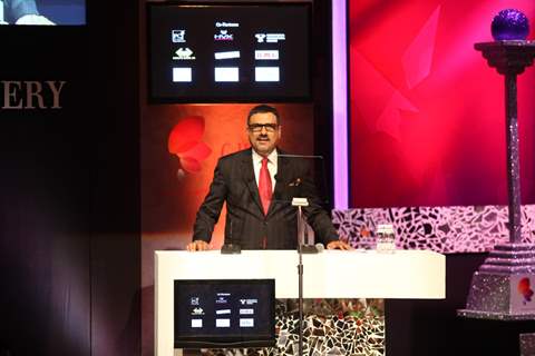 At GJEPC's 40th awards - Boman Irani addressing the audience