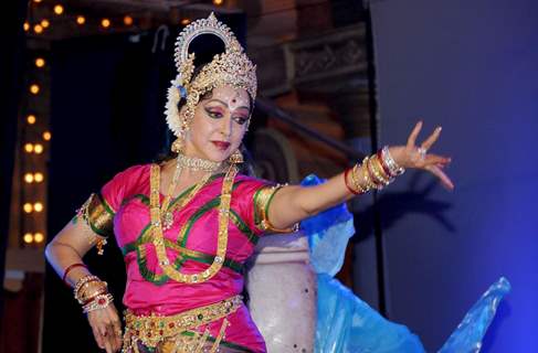 Hema Malini performs during the Dasara celebrations