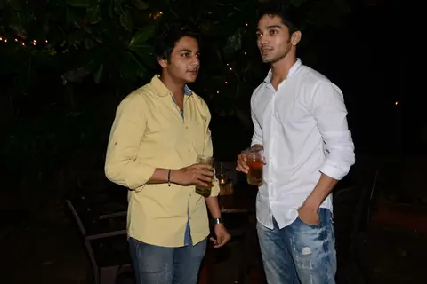 Nirav Soni and Harsh Rajput at Roopal Tyagi's Birthday Party