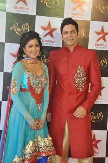 Ishita Dutta and Vipul Gupta at the Star Plus Diwali TV show