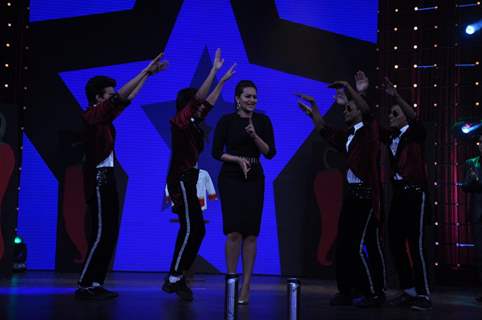 Sonakshi Sinha performs during 'Bulet Raja' Promotions