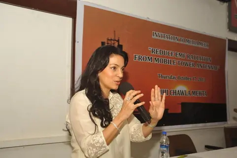 Juhi Chawla addresses press on ill effects of mobile radiation