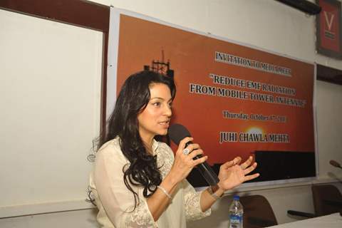 Juhi Chawla addresses press on ill effects of mobile radiation