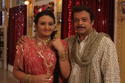 A still image of Sameer Rajda and Urvashi Upadhya