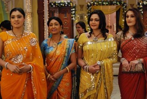 A still image of Vasundhara, Ambika, Avni and Sheetal