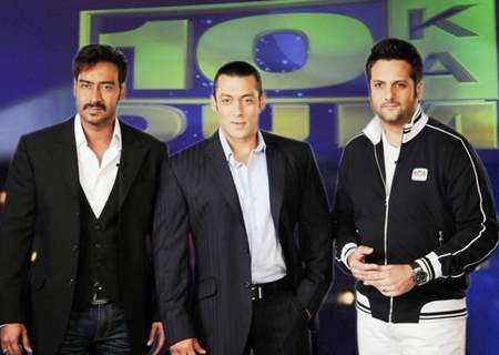 Salman Khan with Ajay Devgan and Fardeen Khan