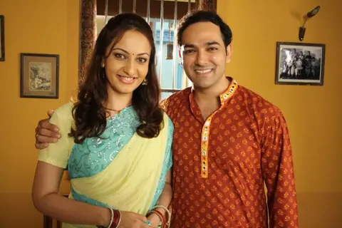 A lovely couple Rajesh and Rajni