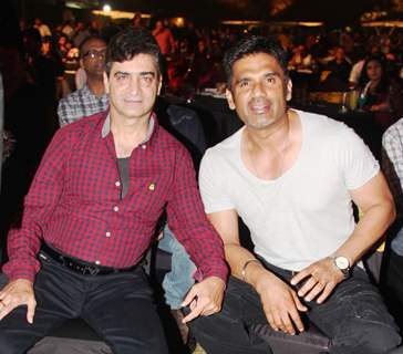 Indra Kumar and Suniel Shetty at the Satya 2 Theme Party