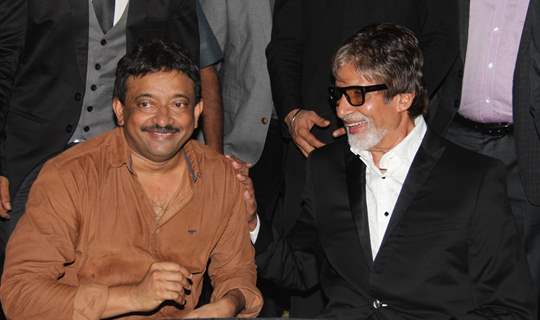 Ram Gopal Varma snd Amitabh Bachchan were seen at the Satya 2 Theme Party