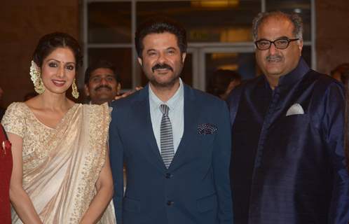 Sridevi, Anil Kapoor and Boney Kapoor were seen at the Yash Chopra Memorial Award