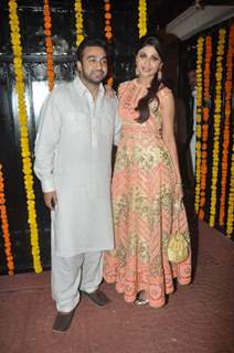 Raj Kundra and Shilpa Shetty were seen at Ekta Kapoor's Grand Diwali Party