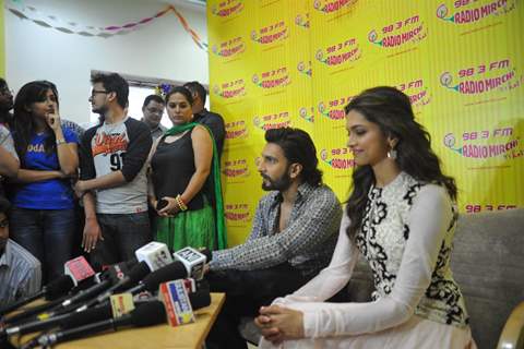 Ranvir and Deepika was at Ram Leela promotions at 98.3 Radio Mirchi