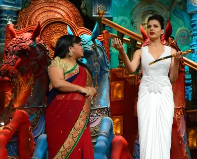 Kangana Ranaut promotes Rajjo on the sets of 'Comedy Circus Ke Mahabali'
