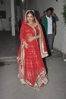 Vidya Balan during the on location for promotional Photo Shoot