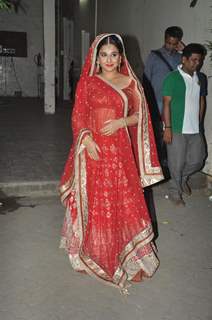 Vidya Balan during the on location for promotional Photo Shoot