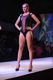 Sarah Jane Dias showstopper at the Signature International Fashion Week in Mumbai