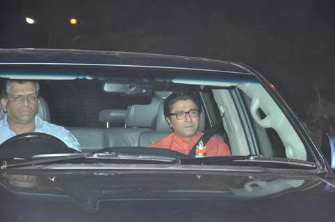 Raj Thackeray arrives at Sachin Tendulkar's Grand Party