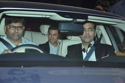 Aamir Khan and Karan Johar were seen together for Sachin Tendulkar's Grand Party