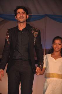 Celebs walk the ramp at the Peace Walk ramp show by designer Rajat Tangri at Welingkar College in Mumbai