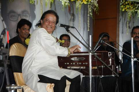 Anup Jalota performs at the event