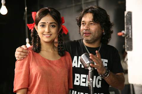 Monali and Kailash at the Music video shoot of the film Lakshmi