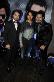Toshi & Sharib with Raja Hasan at the launch of their ablum 'French Kiss'