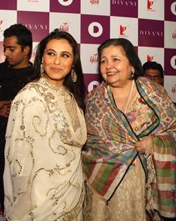 Rani Mukherji and Pamela Chopra at the Launch of Diva'ni flagship store