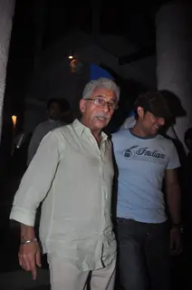 Naseeruddin Shah and Randeep Hooda at the 'Finding Fanny Fernandes' wrap up party