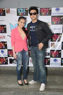 Ariana Ayam and Adhyayan Suman during the Promotions of the film - Heartless at the Jai Hind college