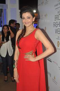 Kajal Agarwal was seen at Aamby Valley India Bridal Fashion Week 2013