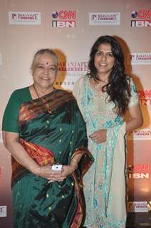 Shobha Khote and Bhavana Balsawer at the Senior Citizen Awards Ceremony