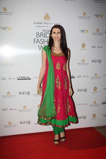 Claudia Ciesla was seen at the Aamby Valley India Bridal Fashion Week - Day 5