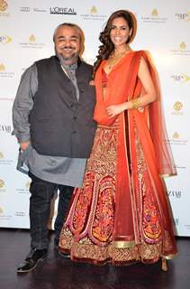 Esha Gupta was at the Aamby Valley India Bridal Fashion Week - Day 5